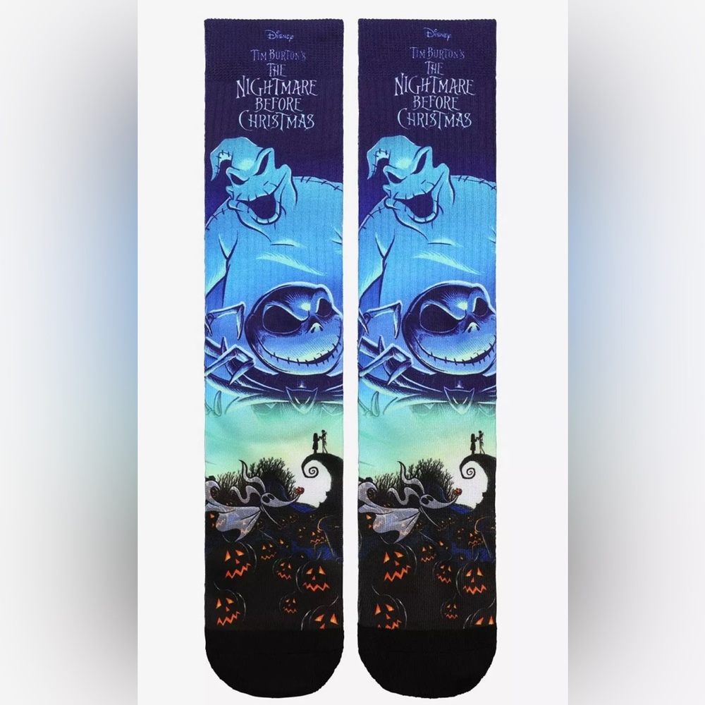 The Nightmare Before Christmas Jack & Oogie Boogie Crew Socks